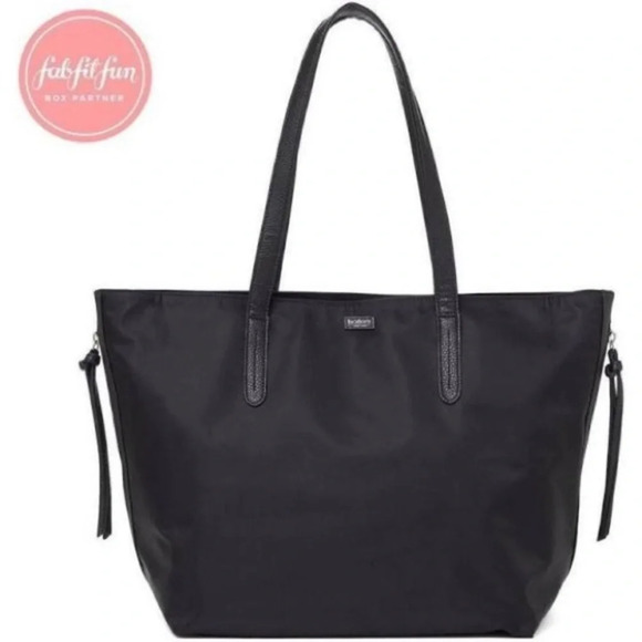 Botkier Bond Black Nylon Tote Bag Purse Tote Cleanable New with Tags fabfitfun - Picture 2 of 8